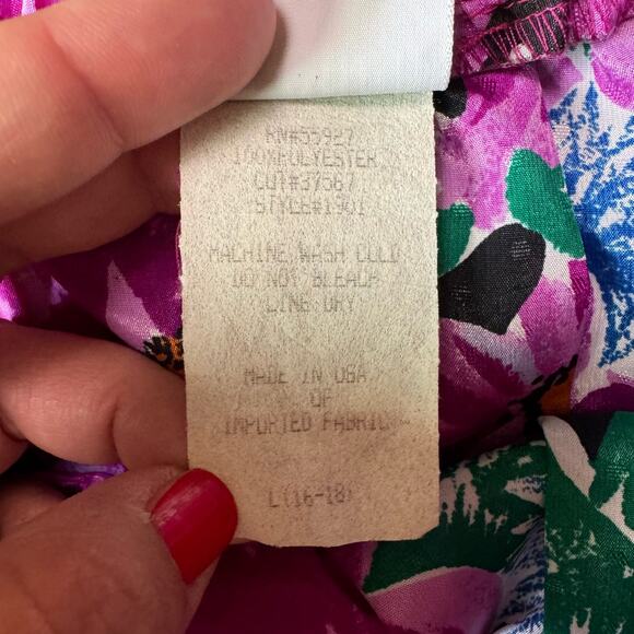 Work Habits VINTAGE jacquard floral print sweater skirt & Scarf Set‎ Size MEDIUM - Picture 10 of 11